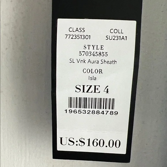 NWT White House Black Market The Aura Collection Dress - Size 4 Isla - Picture 4 of 7